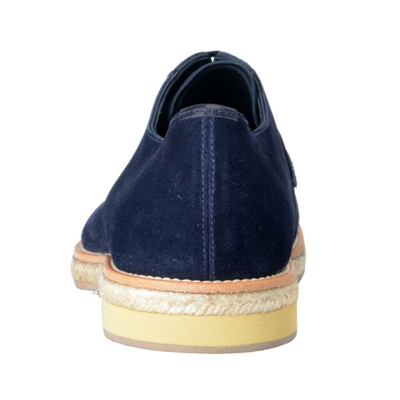 Prada Men\'s Blue Suede Lace Up Oxfords Shoes main image 7